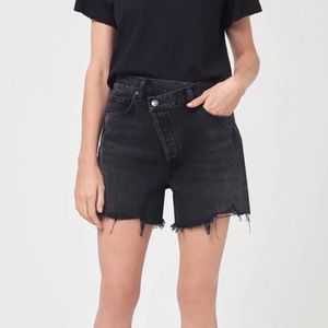 Agolde Criss Cross Denim Short
